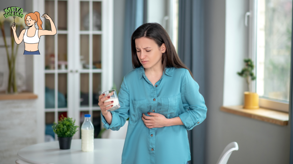 woman feeling discomfort from metabolic syndrome